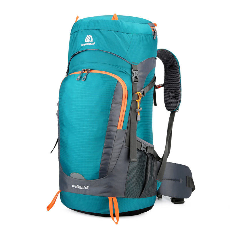 Brand New Weikani Ultralight Hiking Backpack 65L Waterproof Frameless Day Bag Teal