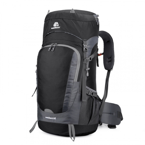 Brand New Weikani Ultralight Hiking Backpack 65L Waterproof Frameless Day Bag Black